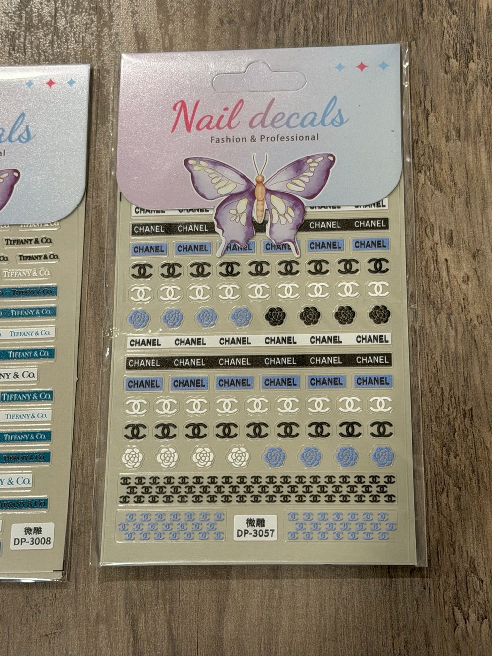 Nail Decals in Blue, Gold, Black, White - Picture 2 of 3